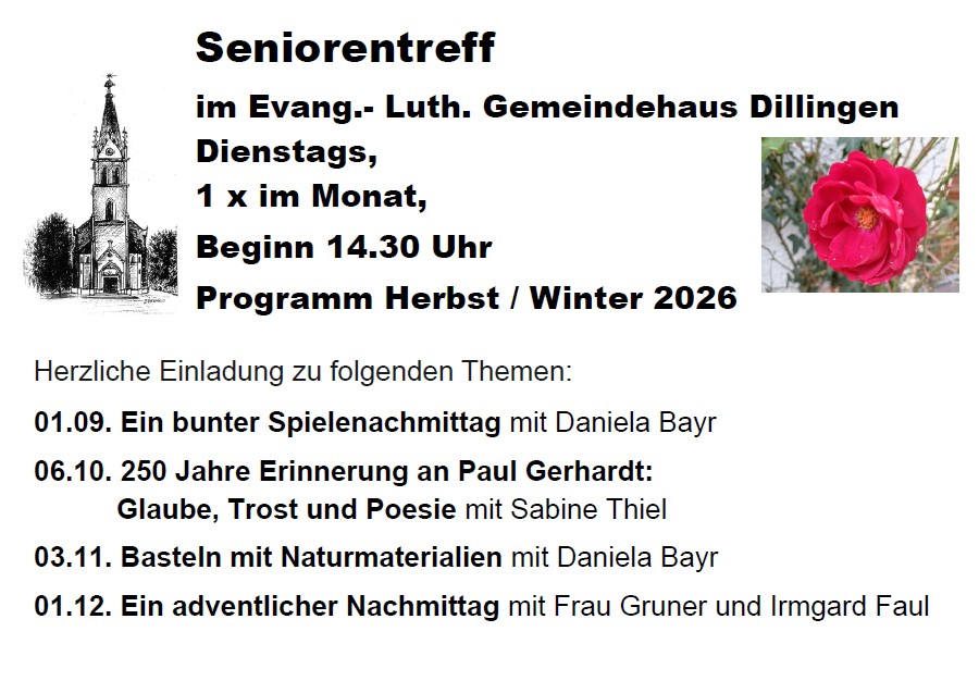 Seniorentreff Herbst / Winter